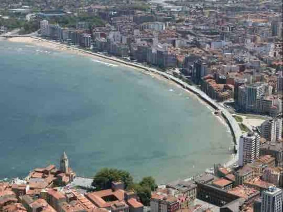 Apartamento A 100Metros De La Playa De San Lorenzo Gijón Dış mekan fotoğraf